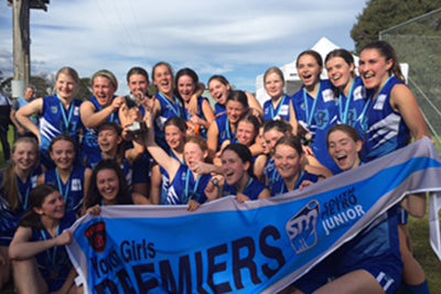 Two Blues Under 18 Girls Win Premiership